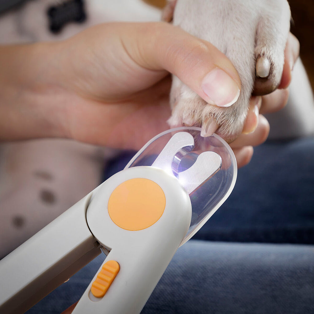 Corta-unhas para animais de estimação com LED
