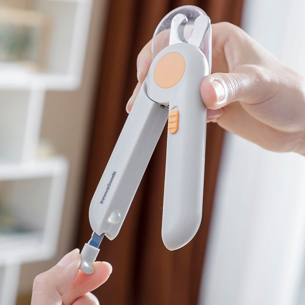 Corta-unhas para animais de estimação com LED